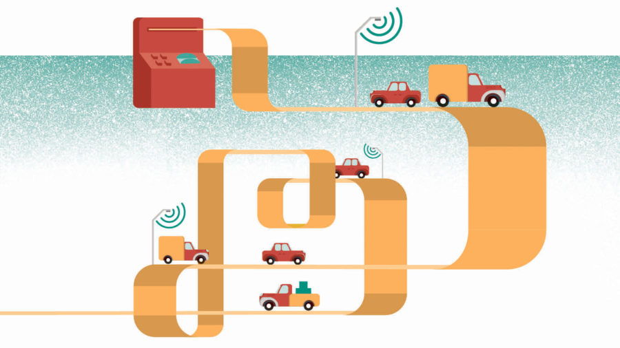 Illustration of tracking drivers