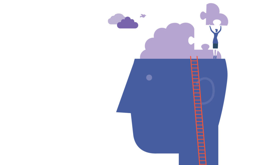 Illustration of a brain puzzle