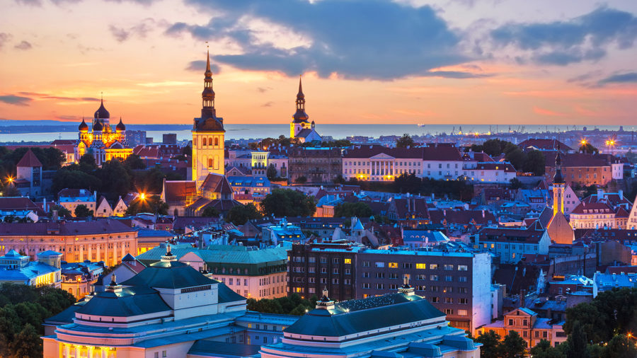 Skyline of Tallinn, Estonia