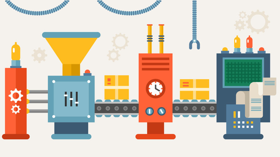 Production line illustration
