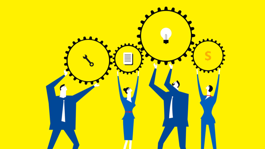 Business people collaborating