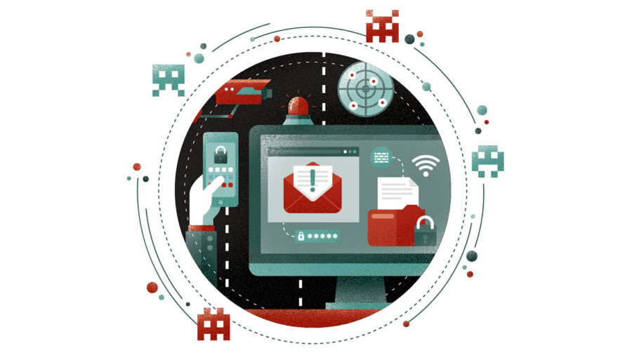 cyber crime illustration