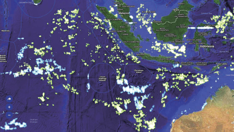 Illegal fishing map