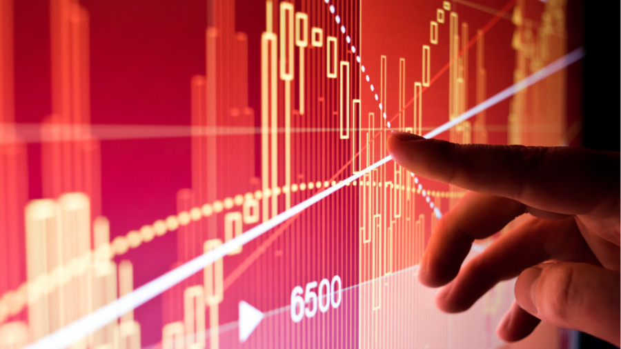 Graph of financial data
