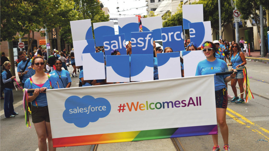 Salesforce has threatened to pull investment in US states considering anti-LGBT legislation