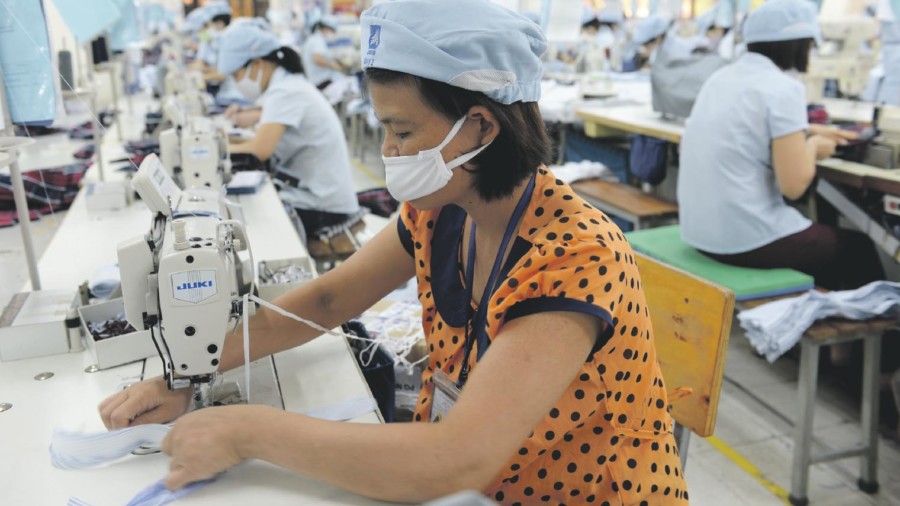 Sewing factory south asia