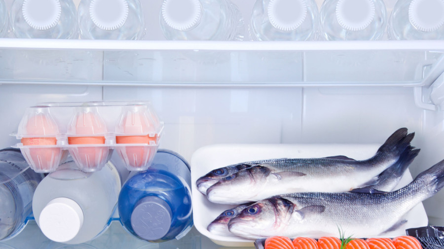 Fish eggs water in fridge