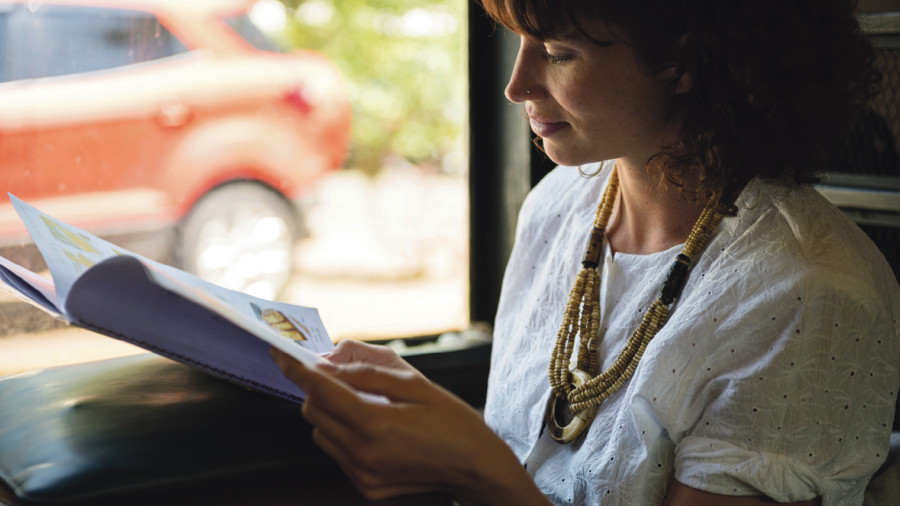Woman reading