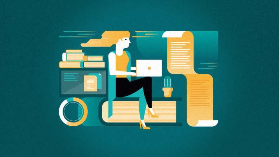 Education in the workplace illustration