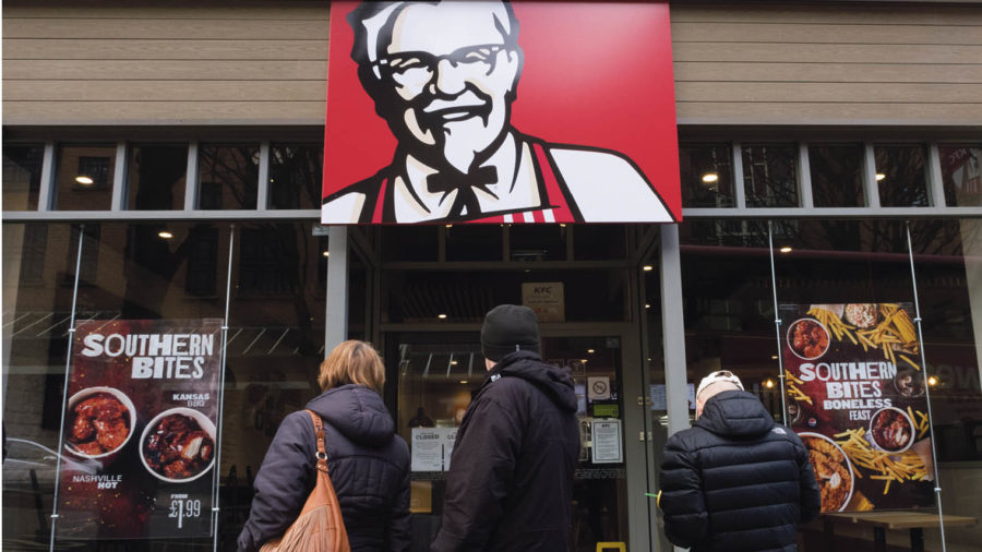 KFC storefront closed