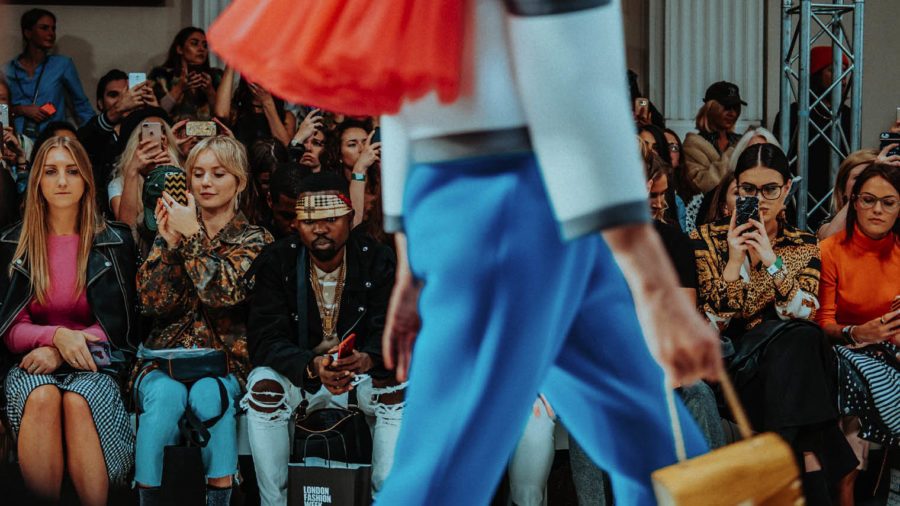 influencers at fashion show, runway