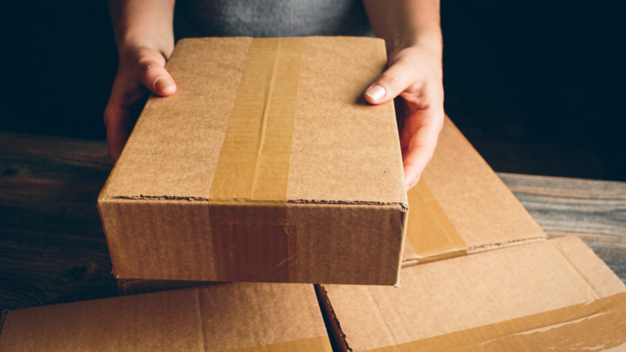 packaging design brown cardboard box