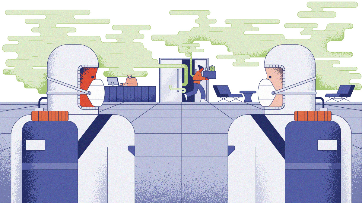 toxicity in the workplace illustration